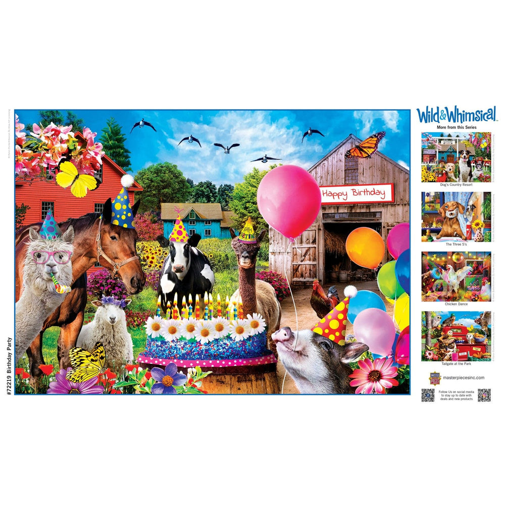 Wild & Whimsical - Birthday Party 1000 Piece Jigsaw Puzzle (ONLINE ORDER ONLY)