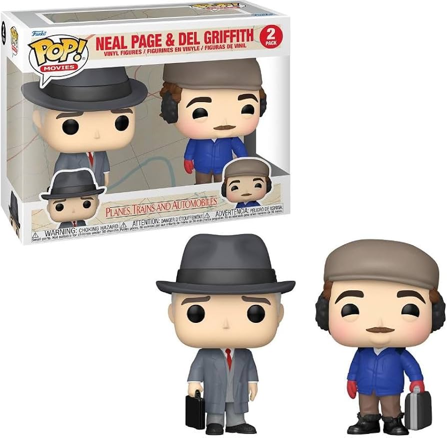 Funko POP! Movies: Planes, Trains, and Automobiles - Neal Page & Del Griffith 2 Pack (ONLINE ORDER ONLY)