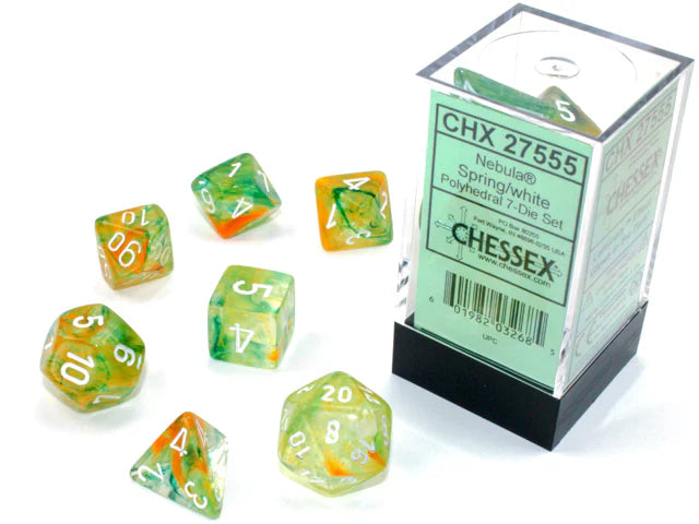 Chessex: Polyhedral Nebula Dice sets (Online Order Only)
