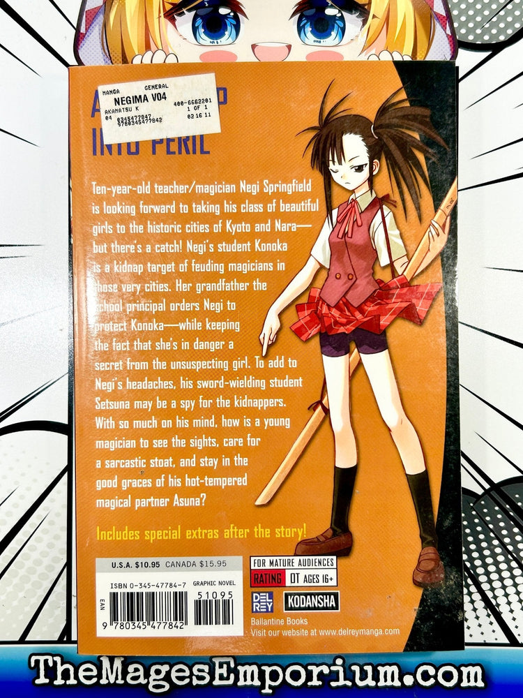 Negima! Magister Negi Magi Vol 4 (Online Order Only)
