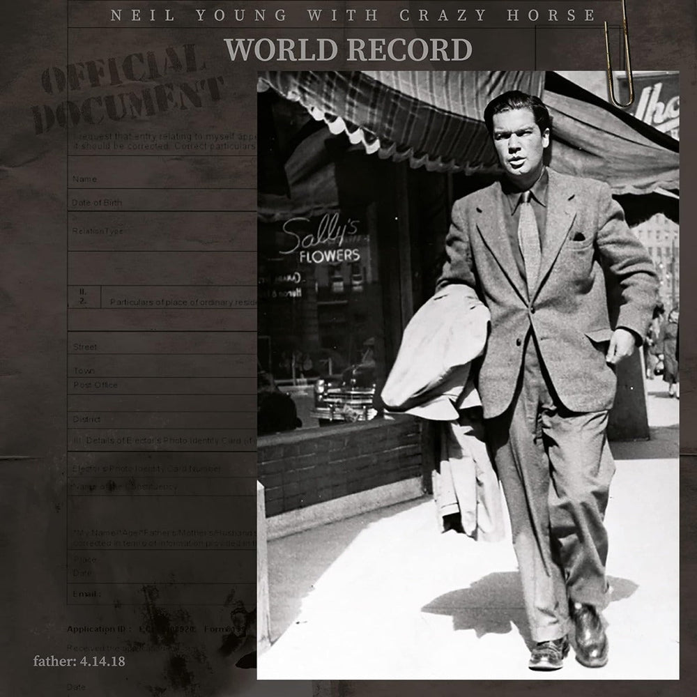 Neil Young & Crazy Horse - World Record (Indie Exclusive, Clear Vinyl) (2 Lp's) [Vinyl] (ONLINE ORDER ONLY)