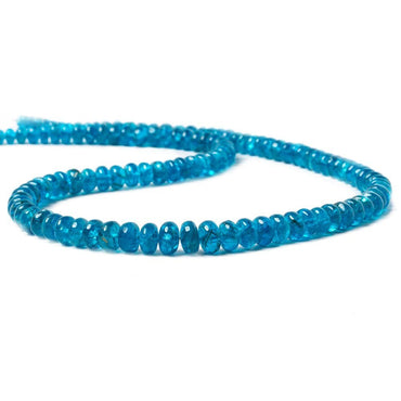 Neon Apatite Plain Rondelle Beads (ONLINE ORDER ONLY)