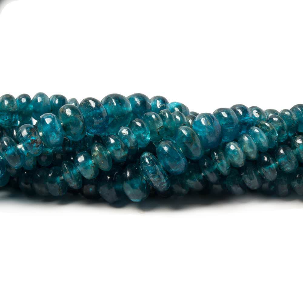 Neon Blue Apatite Beads Plain Rondelle (ONLINE ORDER ONLY)