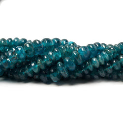 Neon Blue Apatite Beads Plain Rondelle (ONLINE ORDER ONLY)