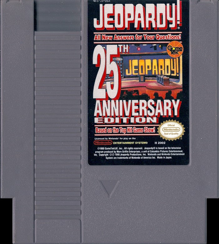 Loose NES Cart - Jeopardy 25th Anniversary Editon (Online Order Only)