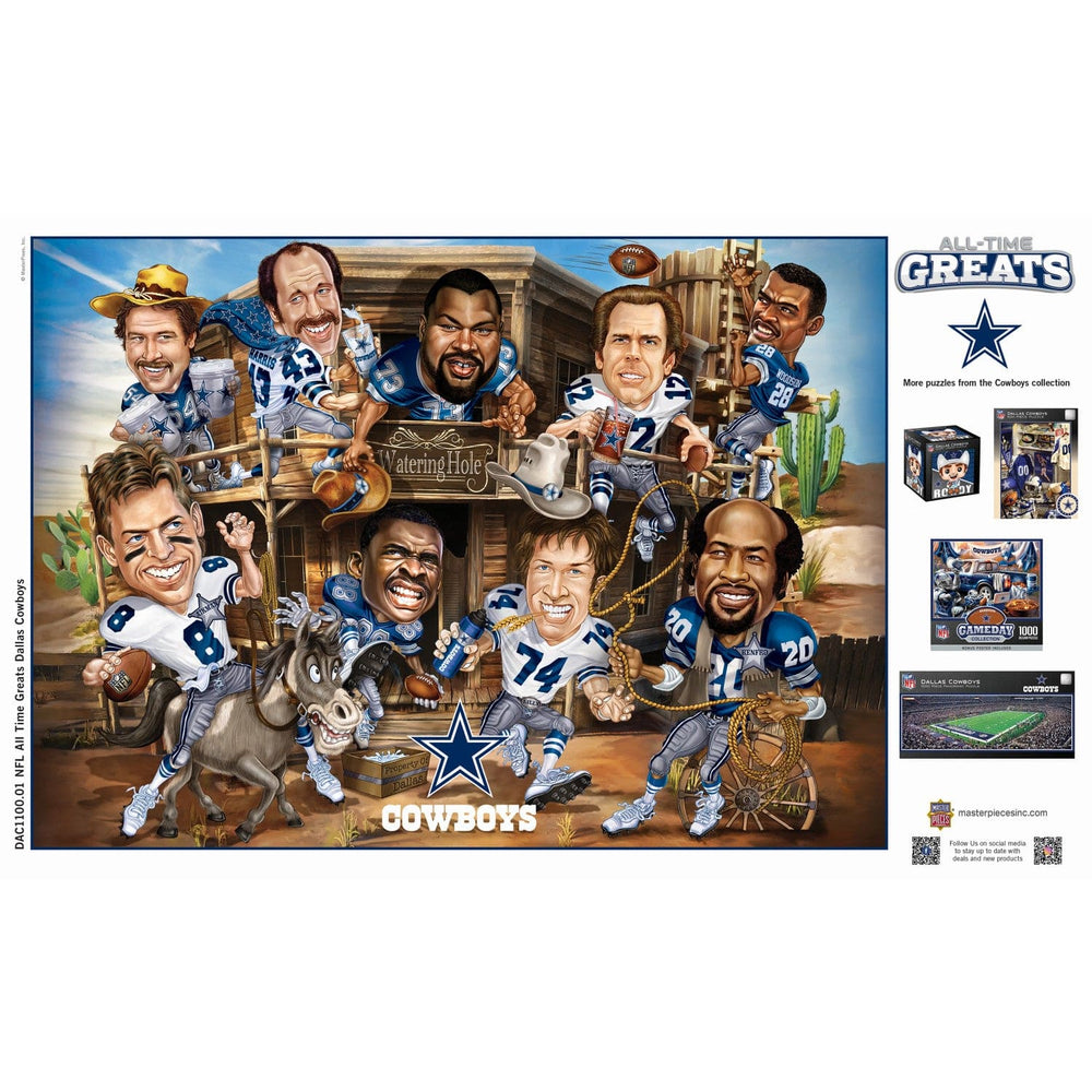 Dallas Cowboys - All Time Greats 500 Piece Jigsaw Puzzle (ONLINE ORDER ONLY)