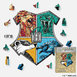 Harry Potter - Hogwarts House Prides Wooden Jigsaw Puzzle (Online Order Only)
