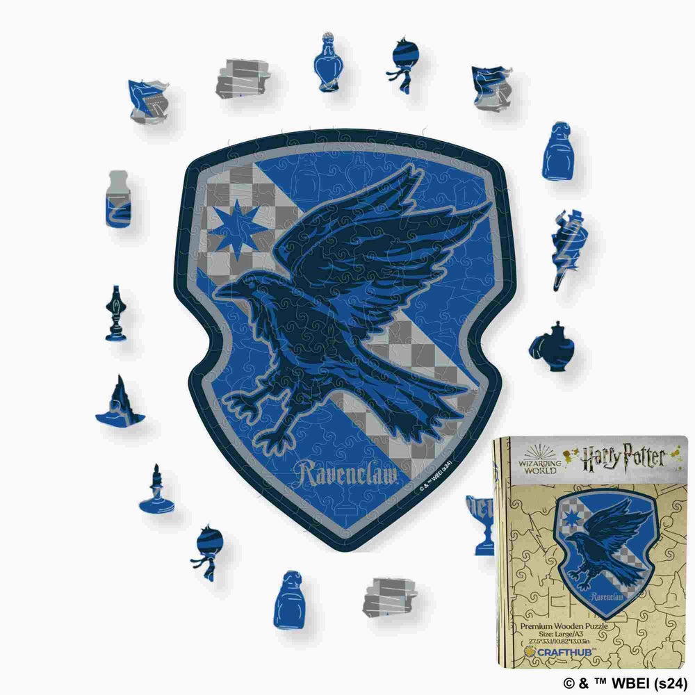 Harry Potter - Ravenclaw Crest - House Prides Wooden Jigsaw Puzzle (Online Order Only)