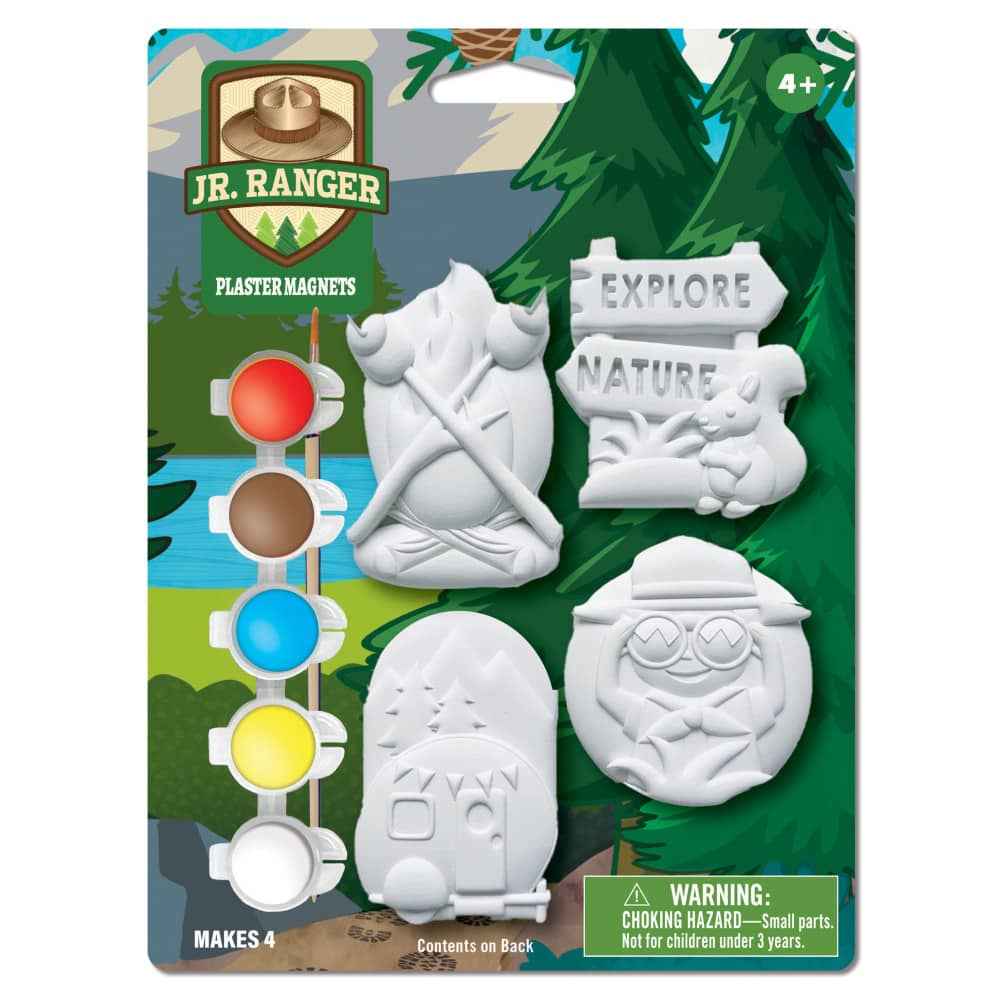 Jr. Ranger - 6-Pack Plaster Magnets Paint Kit