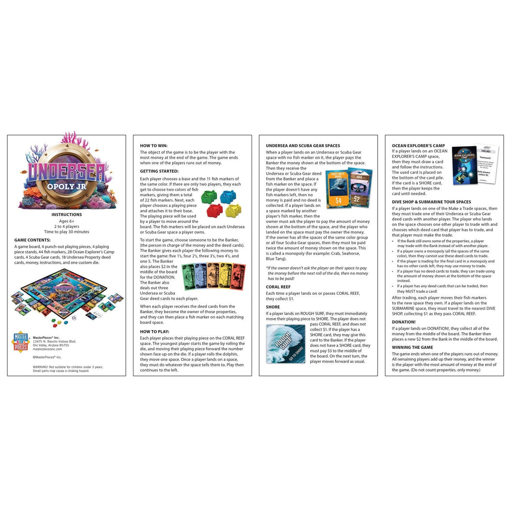 Undersea Opoly Junior (ONLINE ORDER ONLY)