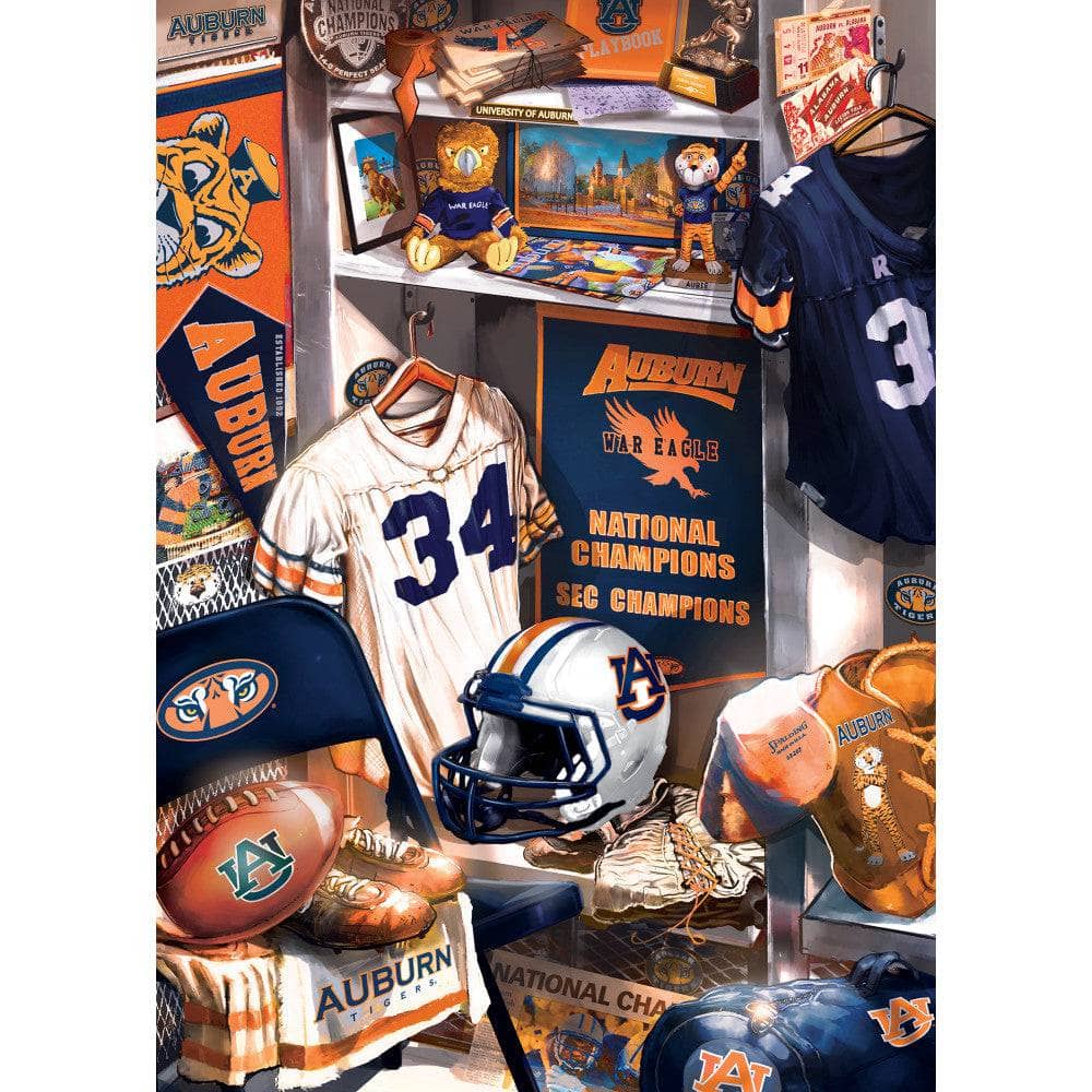 Auburn Tigers - Locker Room 500 Piece Jigsaw Puzzle (ONLINE ORDER ONLY)