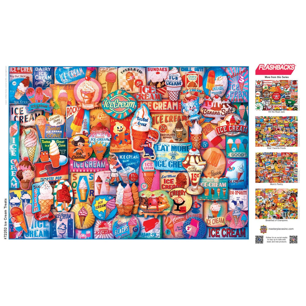Flashbacks - Ice Cream Treats 1000 Piece Jigsaw Puzzle (ONLINE ORDER ONLY)