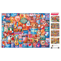 Flashbacks - Ice Cream Treats 1000 Piece Jigsaw Puzzle (ONLINE ORDER ONLY)
