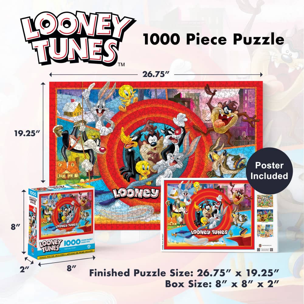 Looney Tunes - That's All Folks 1000 Piece Jigsaw Puzzle