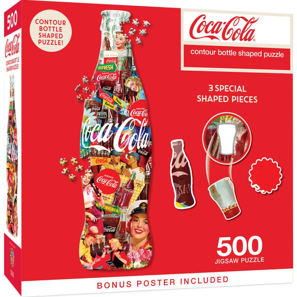 Shapes - Coca-Cola Bottle 500 Piece Jigsaw Puzzle (ONLINE ORDER ONLY)
