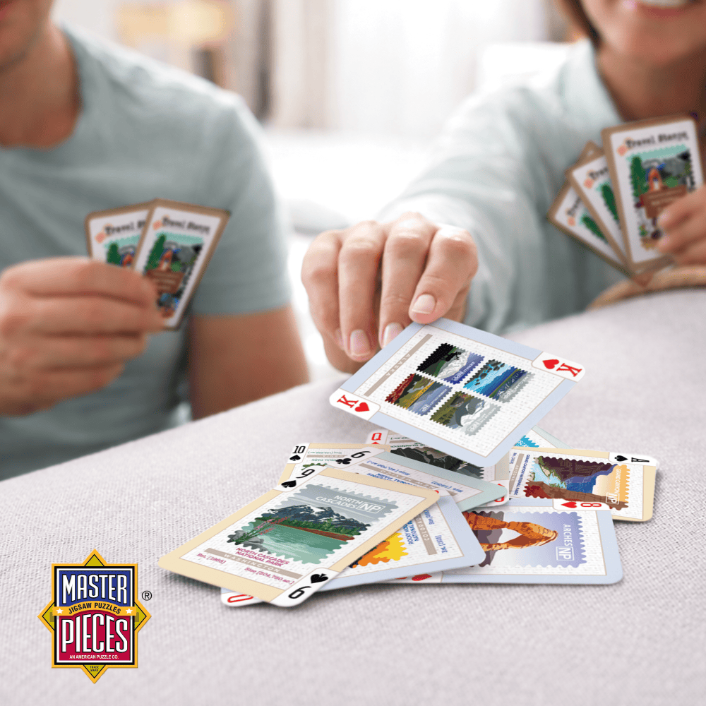 National Parks Travel Stamps Playing Cards - 54 Card Deck