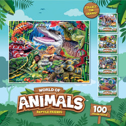 World of Animals - Reptile Friends 100 Piece Jigsaw Puzzle (ONLINE ORDER ONLY)