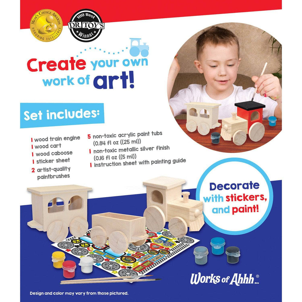 Toy Train Wood Craft & Paint Kit (ONLINE ORDER ONLY)