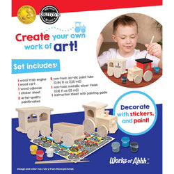 Toy Train Wood Craft & Paint Kit (ONLINE ORDER ONLY)