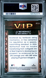 Graded 2025 Topps Bowman Mega Box JJ Wetherholt #VIP18 Very Important Prospects Rookie RC Baseball Card PSA 10 Gem Mint (ONLINE ORDER ONLY)