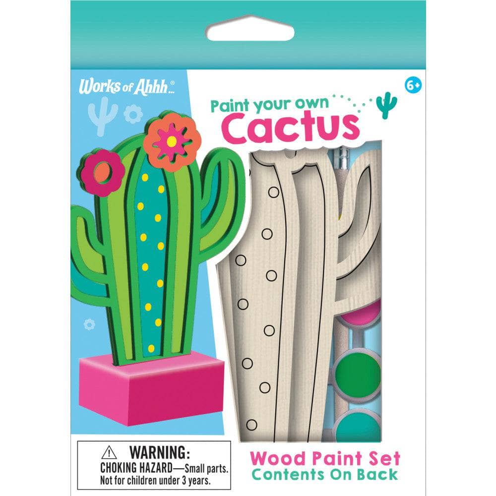 Cactus Wood Craft & Paint Kit (ONLINE ORDER ONLY)