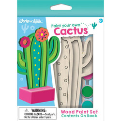 Cactus Wood Craft & Paint Kit (ONLINE ORDER ONLY)