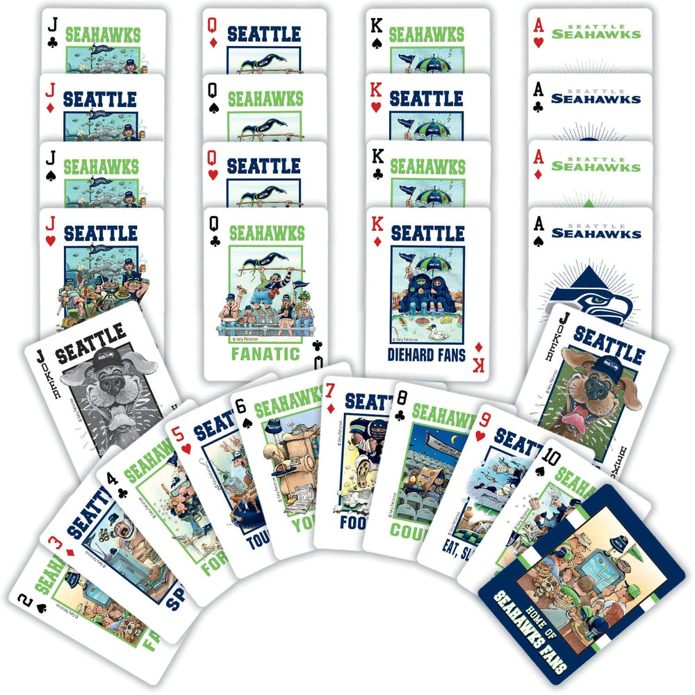 Seattle Seahawks Fan Deck Playing Cards - 54 Card Deck (ONLINE ORDER ONLY)