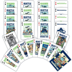 Seattle Seahawks Fan Deck Playing Cards - 54 Card Deck (ONLINE ORDER ONLY)