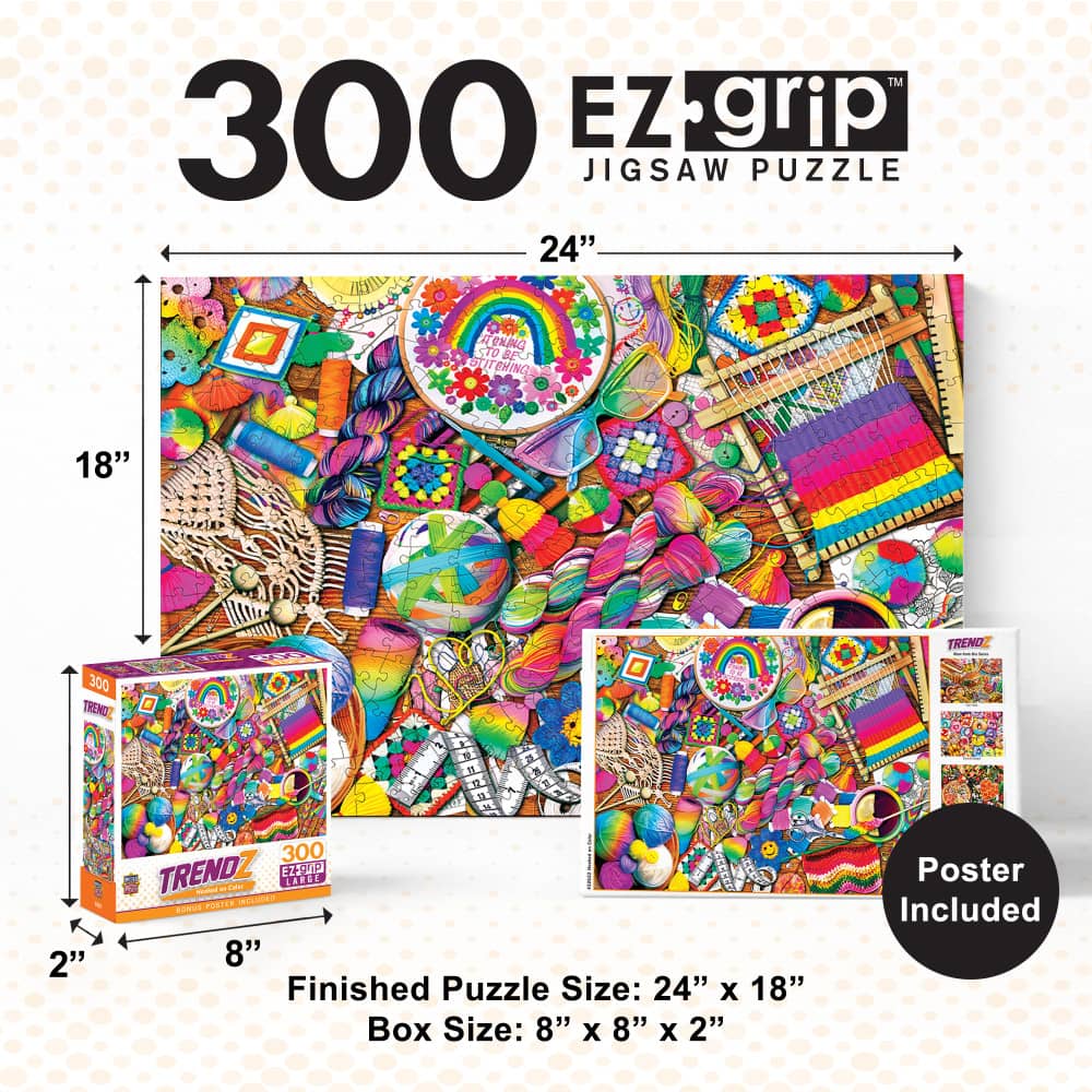 Trendz - Hooked on Color 300 Piece EZ Grip Jigsaw Puzzle