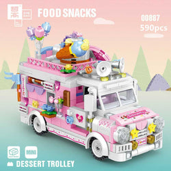 Dessert Trolley Building Block toys Minifigures Food Trucks Fun for All over 500 Pieces (ONLINE ORDER ONLY)