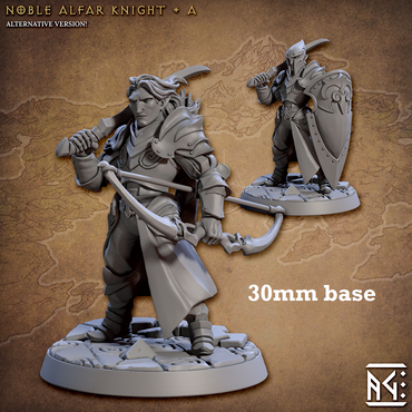 Noble Alfar Knight: Sculpt A (Male High Elf Paladin) (Online Order Only)