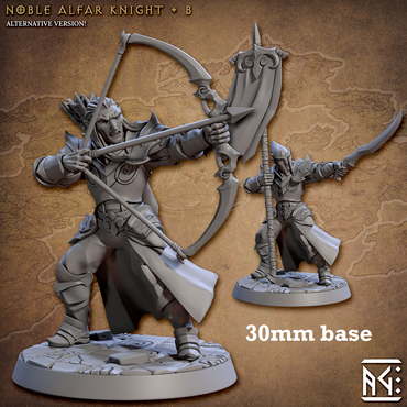 Noble Alfar Knight: Sculpt B (Male High Elf Ranger / Bannerman) (Online Order Only)