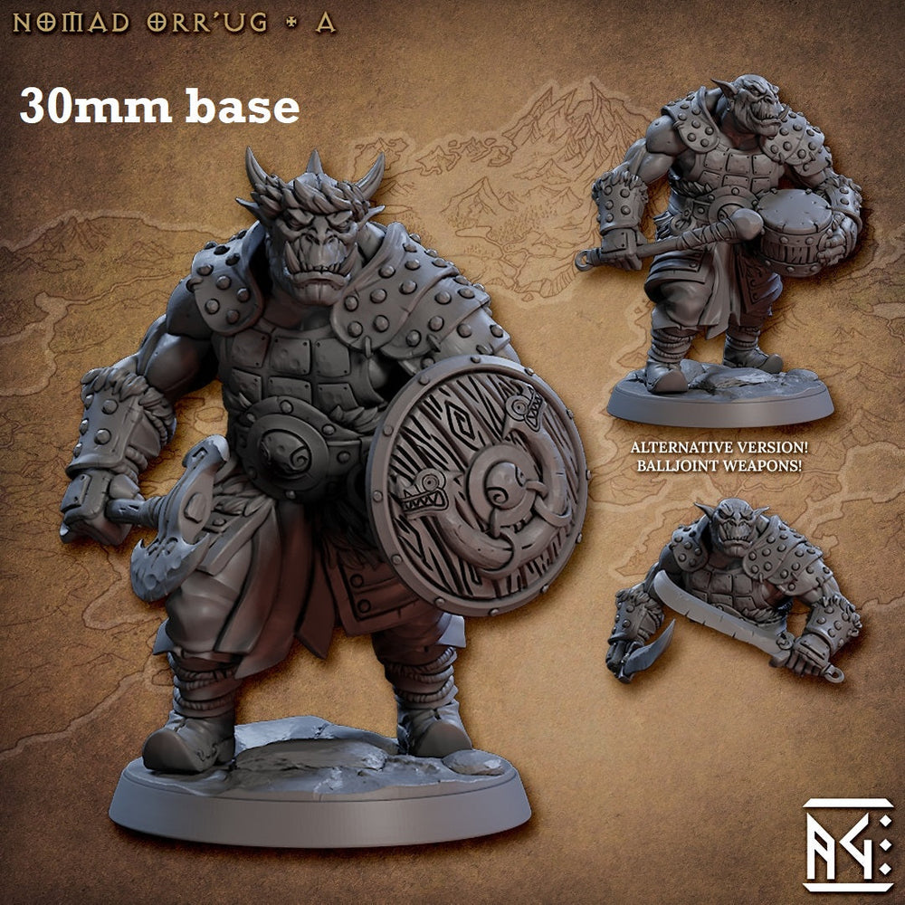 Nomad Orr'ug: Sculpt A (Male Orc Barbarian) (ONLINE ORDER ONLY)