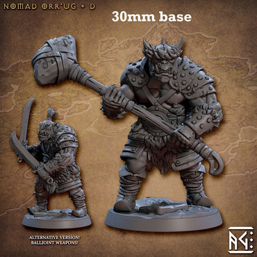 Nomad Orr'ug: Sculpt D (Male Orc Barbarian) (ONLINE ORDER ONLY)