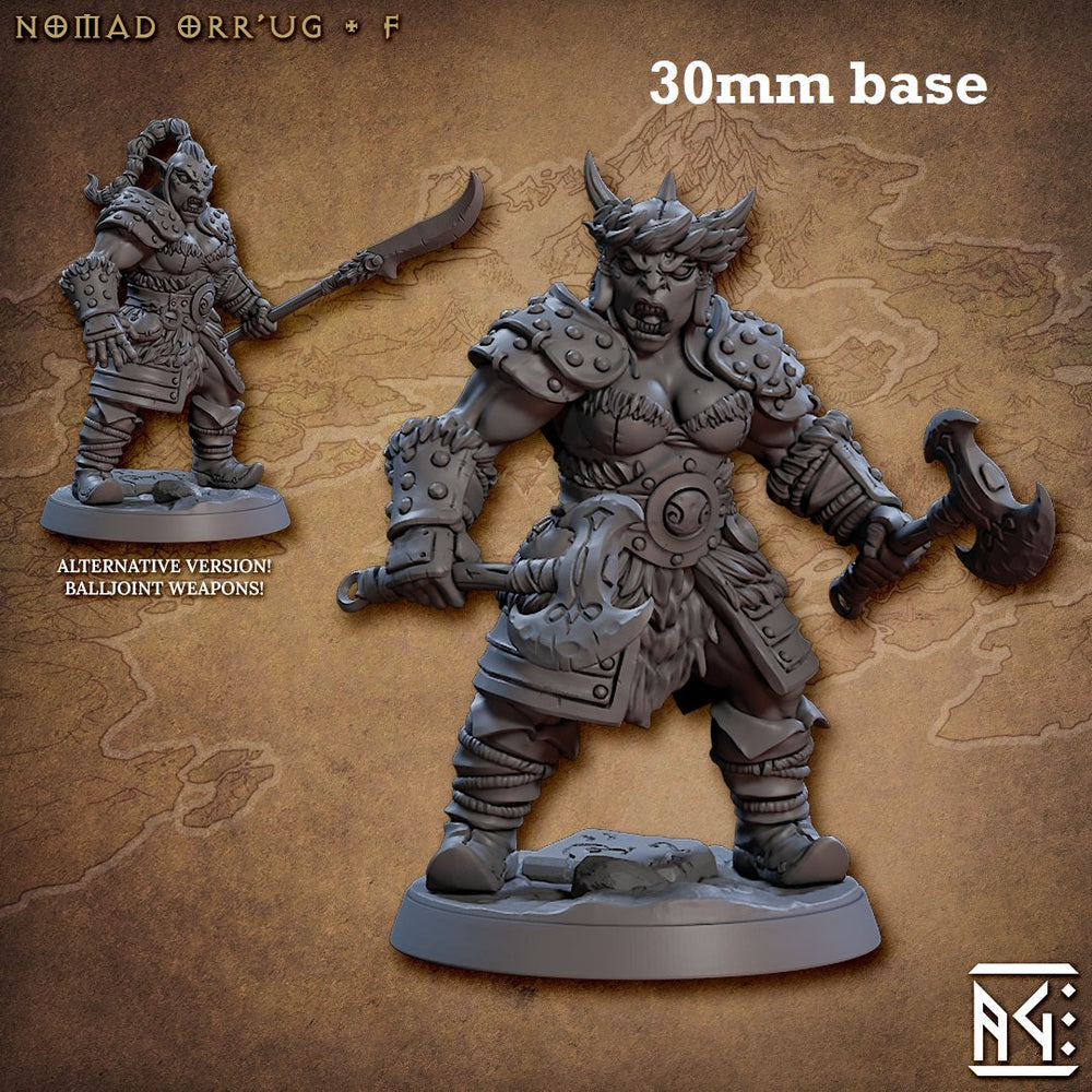 Nomad Orr'ug: Sculpt F (Female Orc Barbarian) (ONLINE ORDER ONLY)