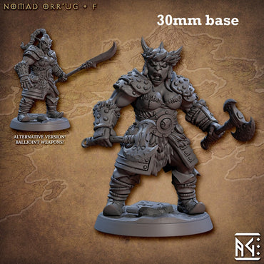 Nomad Orr'ug: Sculpt F (Female Orc Barbarian) (ONLINE ORDER ONLY)