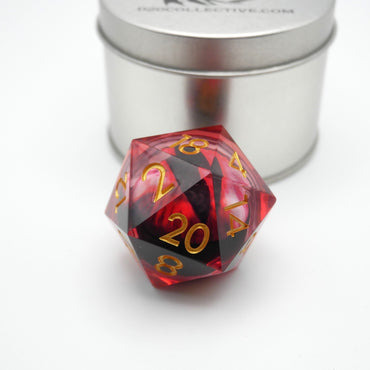 Nosferatu's Eye - Giant D20 Moving Eye DnD Dice | Acrylic RPG Gaming Dice (ONLINE ORDER ONLY)
