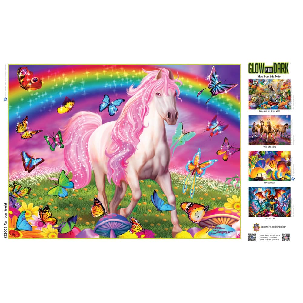 Glow in the Dark - Rainbow World 300 Piece EZ Grip Jigsaw Puzzle