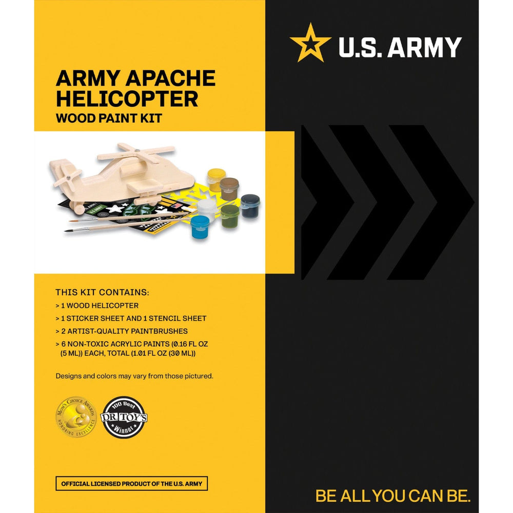 U.S. Army - Apache Helicopter Wood Craft & Paint Kit (ONLINE ORDER ONLY)