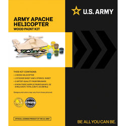 U.S. Army - Apache Helicopter Wood Craft & Paint Kit (ONLINE ORDER ONLY)
