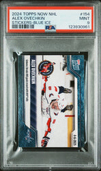 Graded 2024 Topps Now Alex Ovechkin #154 Stickers Blue Ice /10 Hockey Card PSA 9 Mint (ONLINE ORDER ONLY)