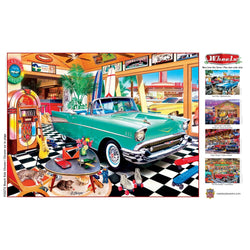 Wheels - Beach Side Chrome 750 Piece Jigsaw Puzzle (ONLINE ORDER ONLY)