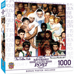 Saturday Evening Post - The Golden Rule 1000 Piece Jigsaw Puzzle (ONLINE ORDER ONLY)