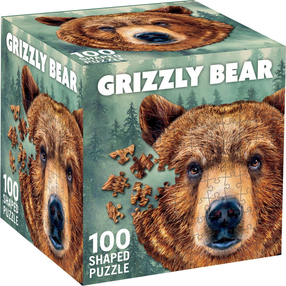 Grizzly Bear 100 Piece Shaped Jigsaw Puzzle (ONLINE ORDER ONLY)