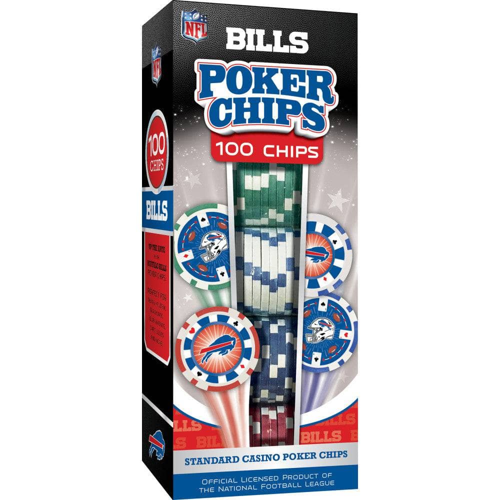 Buffalo Bills 100 Piece Poker Chips (ONLINE ORDER ONLY)