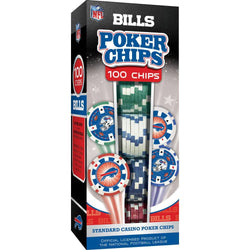 Buffalo Bills 100 Piece Poker Chips (ONLINE ORDER ONLY)