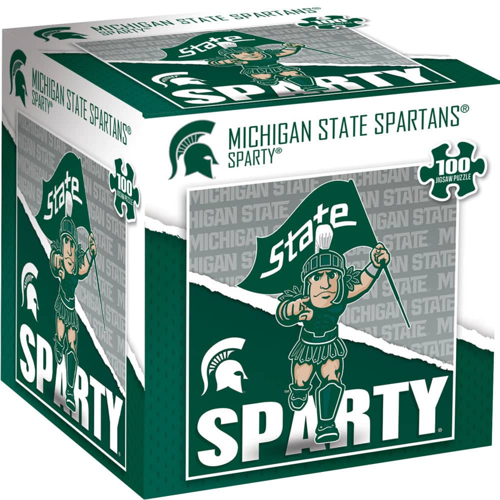 Michigan State Spartans - NCAA Mascot 100 Piece Jigsaw Puzzle (ONLINE ORDER ONLY)