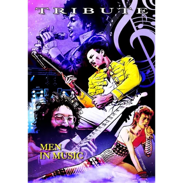 Tribute: Men in Music: Prince, David Bowie, Jerry Garcia & Freddie Mercury - Paperback (ONLINE ORDER ONLY)