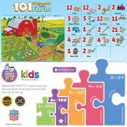 101 Things to Spot on a Farm - 101 Piece Jigsaw Puzzle (ONLINE ORDER ONLY)