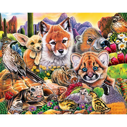World of Animals 100 Piece Jigsaw Puzzles 4-Pack V2 (ONLINE ORDER ONLY)